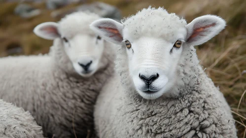 Woolly Sheep Portrait