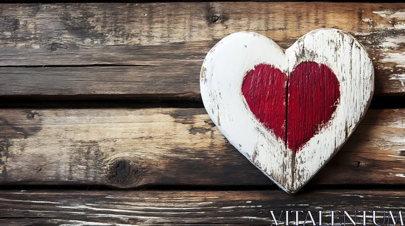 Weathered Heart: A Rustic Still Life
