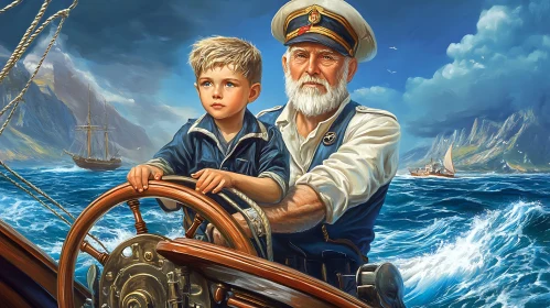 Generations at Sea: Captain and Young Navigator