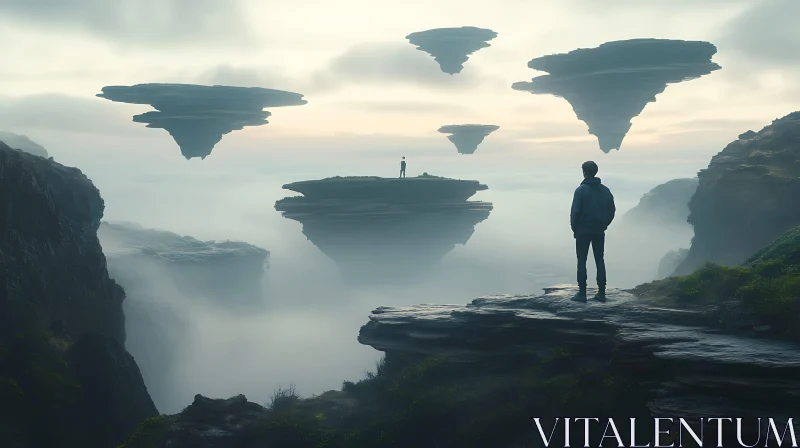 Ethereal Floating Islands Landscape