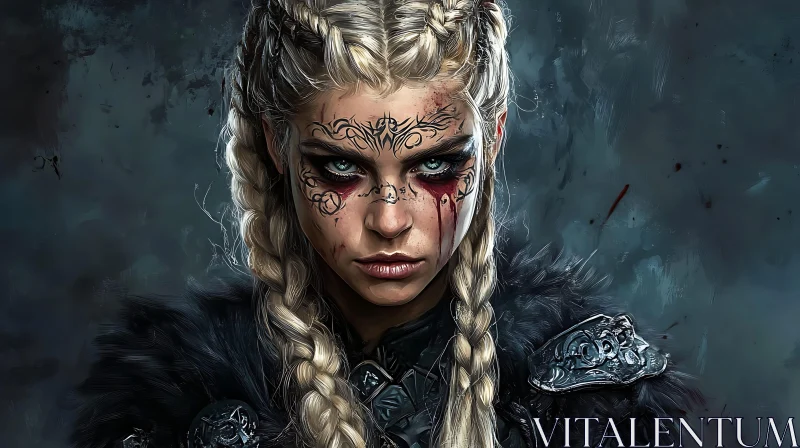 Warrior Woman with Face Markings