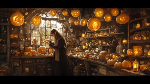 Magical Halloween Night in Elf's Workshop