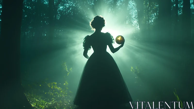 Enigmatic Forest Silhouette