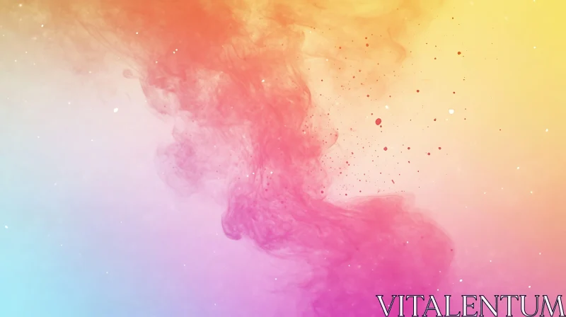 Ethereal Color Smoke Abstract Art