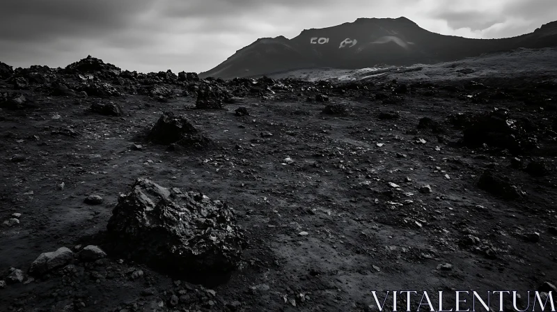 Monochrome Rocky Mountain View