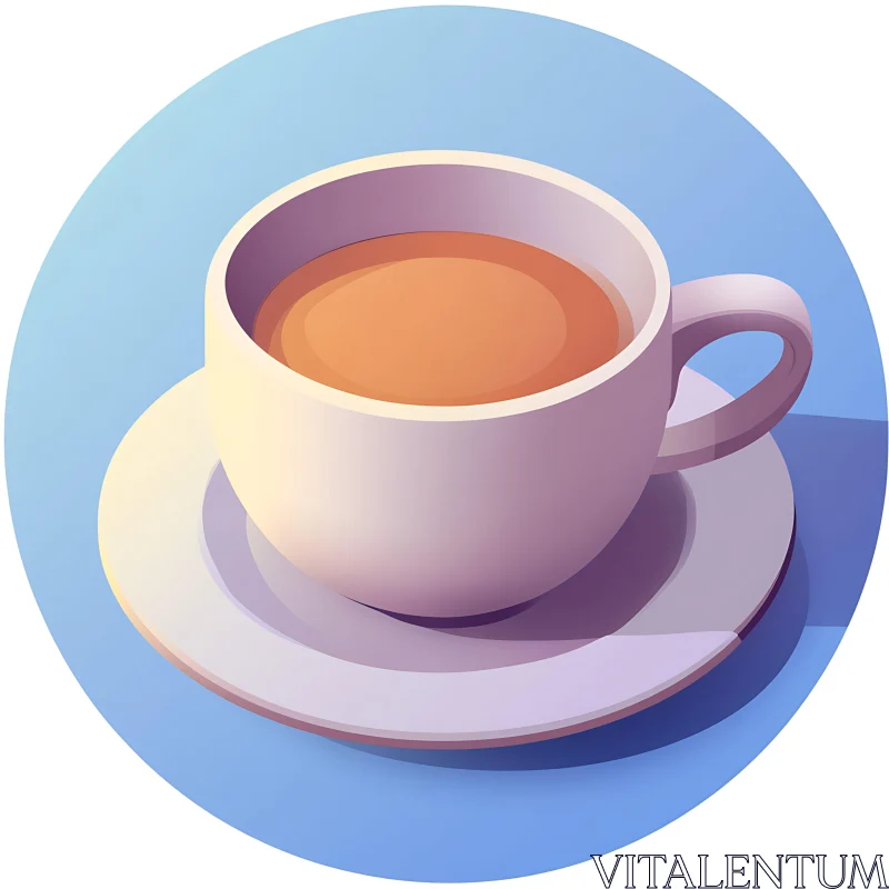 Minimalist Tea Cup Illustration