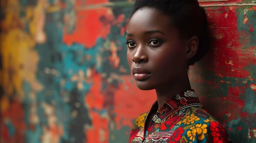Captivating Portrait of a Young African Woman