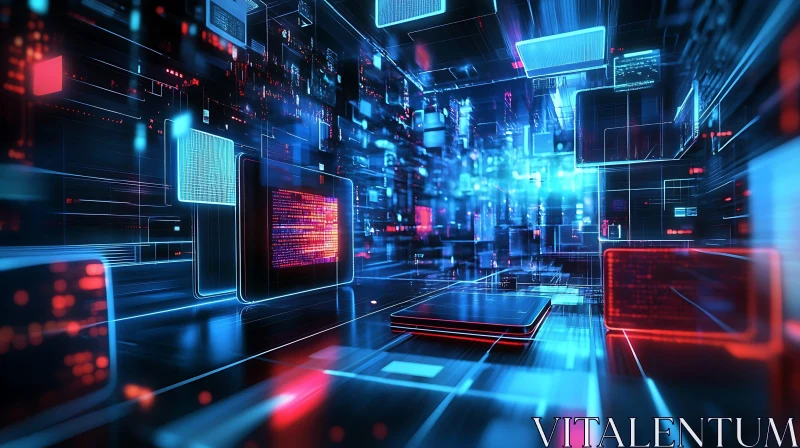 Abstract Technology Space
