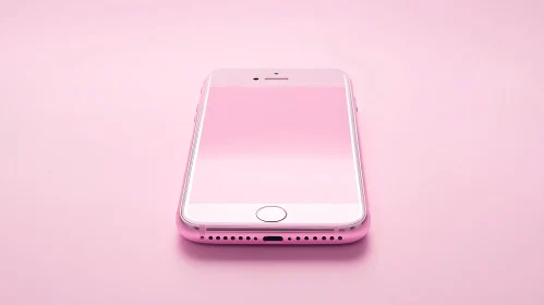 Monochromatic Pink Mobile Phone
