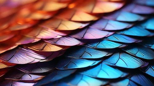 Colorful Feathers Palette with Detailed Ray Tracing