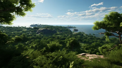 Lush Green Forest Mountain: A Mystical and Coastal Journey
