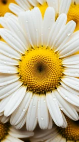 Captivating Daisy Image with Water Droplets and Symmetry