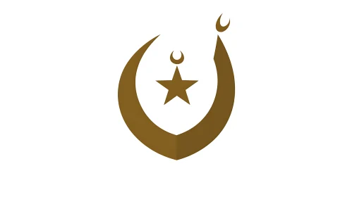 Conceptual Star and Crescent Composition