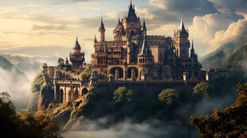 Fantasy Castle in Natural Lake | Gothic Architecture | Marine Views