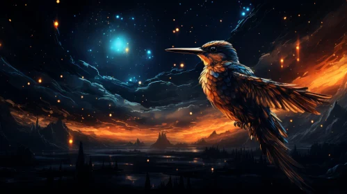 Birds in Flight: A Cosmic Journey
