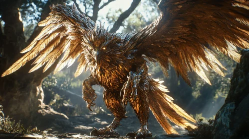 Mythical Griffin Creature Art