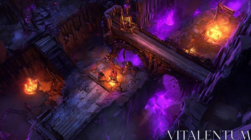 Magical Bridge in a Fantasy World