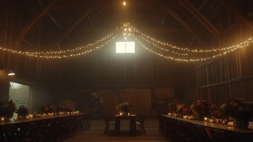 Barn Wedding with Floral Decorations