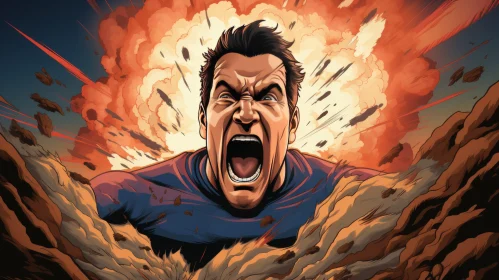 Superman in Action - Detailed Character Illustration