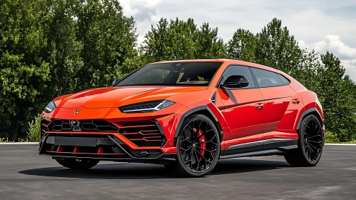 Elegant Red Sports SUV