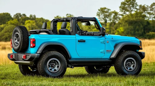 Adventure-Ready Blue SUV