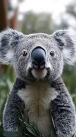 Koala Portrait in Natural Habitat
