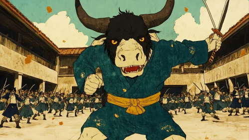 Bull-Headed Samurai Leader