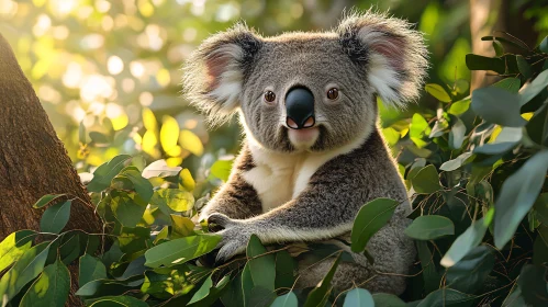 Peaceful Koala in Natural Habitat