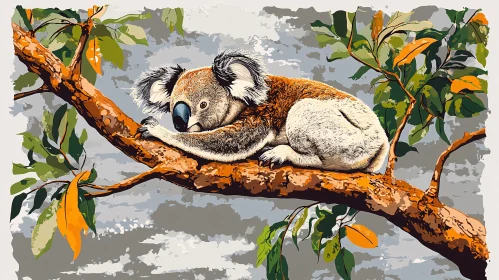 Serene Koala in Nature