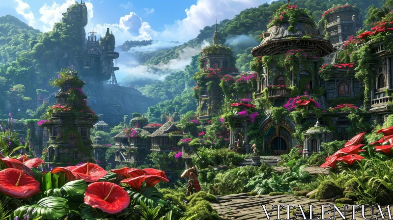 A Captivating City in the Heart of the Jungle | Nature Artwork