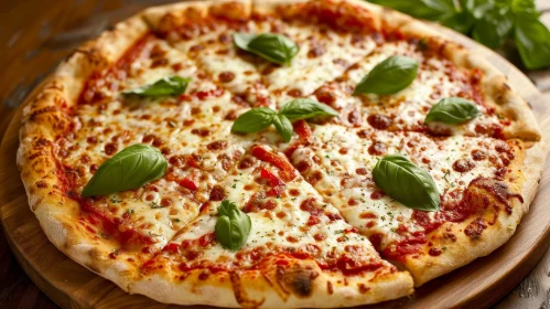 Delicious Pizza with Thin Crust - A Tempting Delight