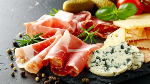 Exquisite Charcuterie Board: Cured Meats, Cheeses, and More