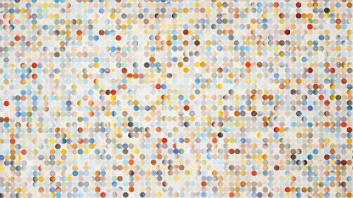 Colorful Pointillism Abstract Artwork