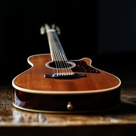 Intricate Details of an Acoustic Guitar