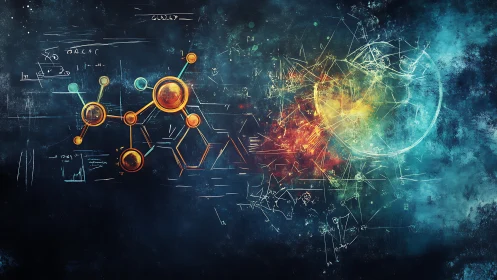 Molecular constellations ignite a cosmic blueprint of science.