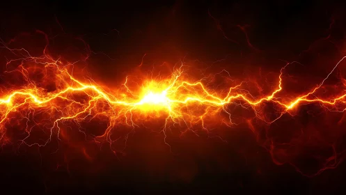 Electrical discharge with high-intensity central luminescence.