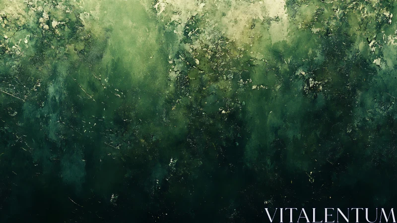 Emerald abstract texture with layered atmospheric depth.