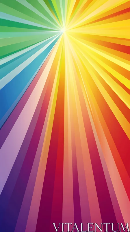 Radial spectrum burst forms high-intensity chromatic light field