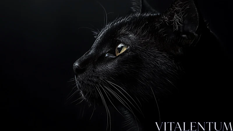 Obsidian Eyes: When Shadow Meets the Amber Gaze of Mystery