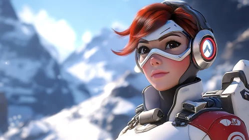 Snow-bright sentinel studies the horizon with sleek resolve