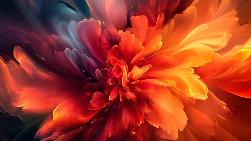 Solar bloom eruption in a cosmic garden of molten petals.