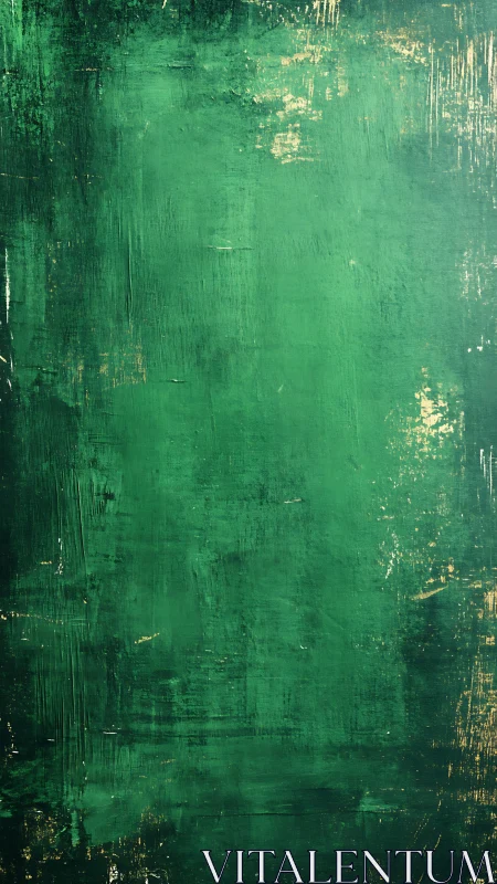 Green textured abstract surface with distressed paint marks.