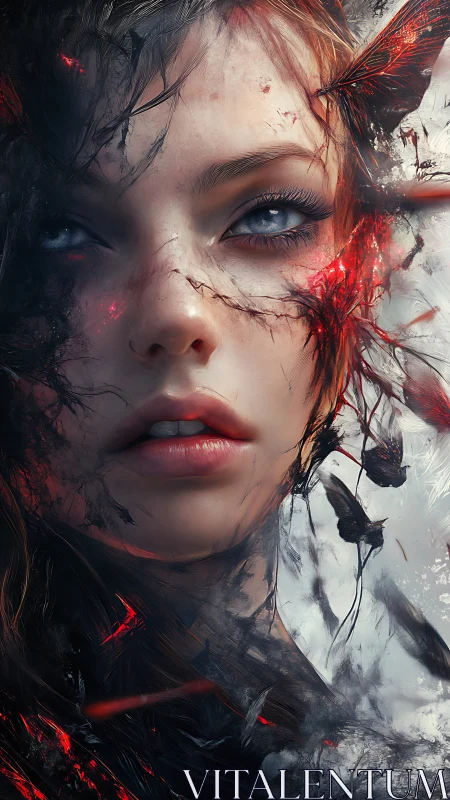 Shattered embers rewrite a porcelain face into stormlight myth