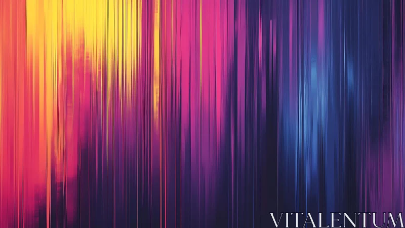 Vibrant abstract vertical streaks in neon gradient digital art.