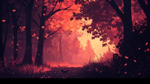 Molten Gateway: Where Autumn Bleeds Into Twilight.