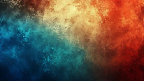 Tricolor atmospheric gradient texture with warm cool diffusion