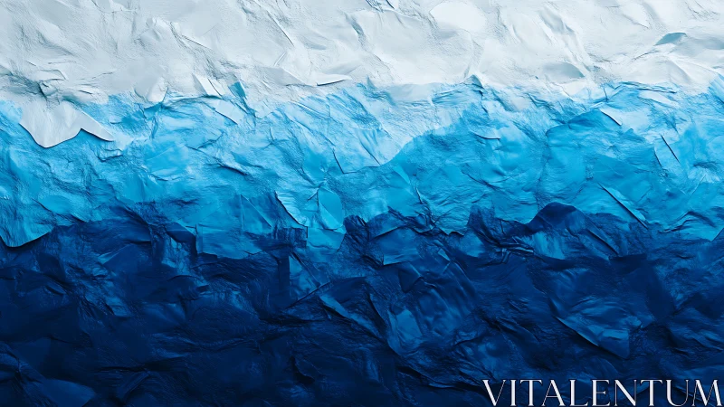 Layered blue waves of textured paint in soothing motion.