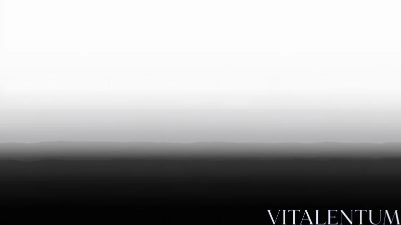 Monochrome horizon bands in misty atmospheric gradient study.