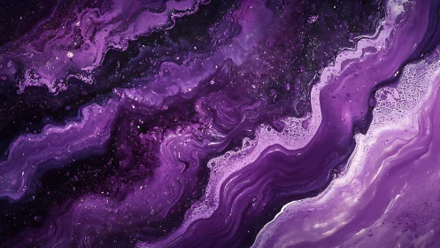 Purple liquid marble waves with fluid swirling texture.