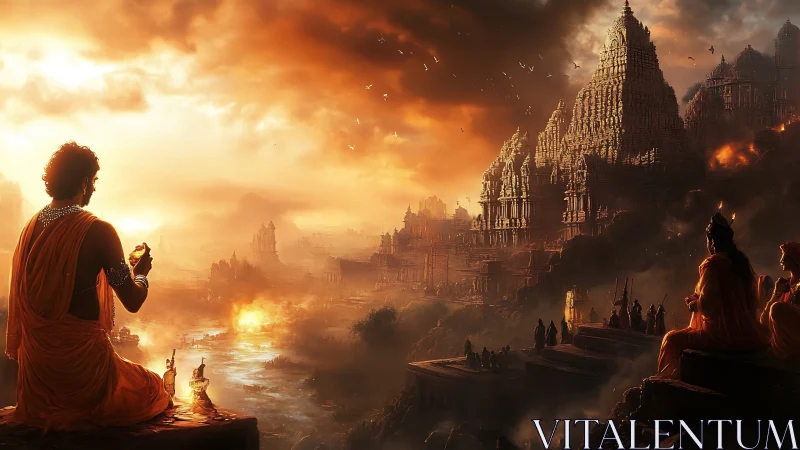 Sunfire sages watch over a river of godswept ruins.